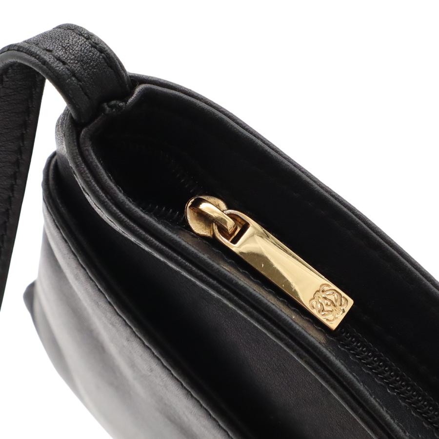 LOEWE ロエベ アナグラム ポシェット ショルダーバッグ ショルダーポーチ サコッシュ 斜め掛け レザー ブラック 黒 | LOEWE | 04