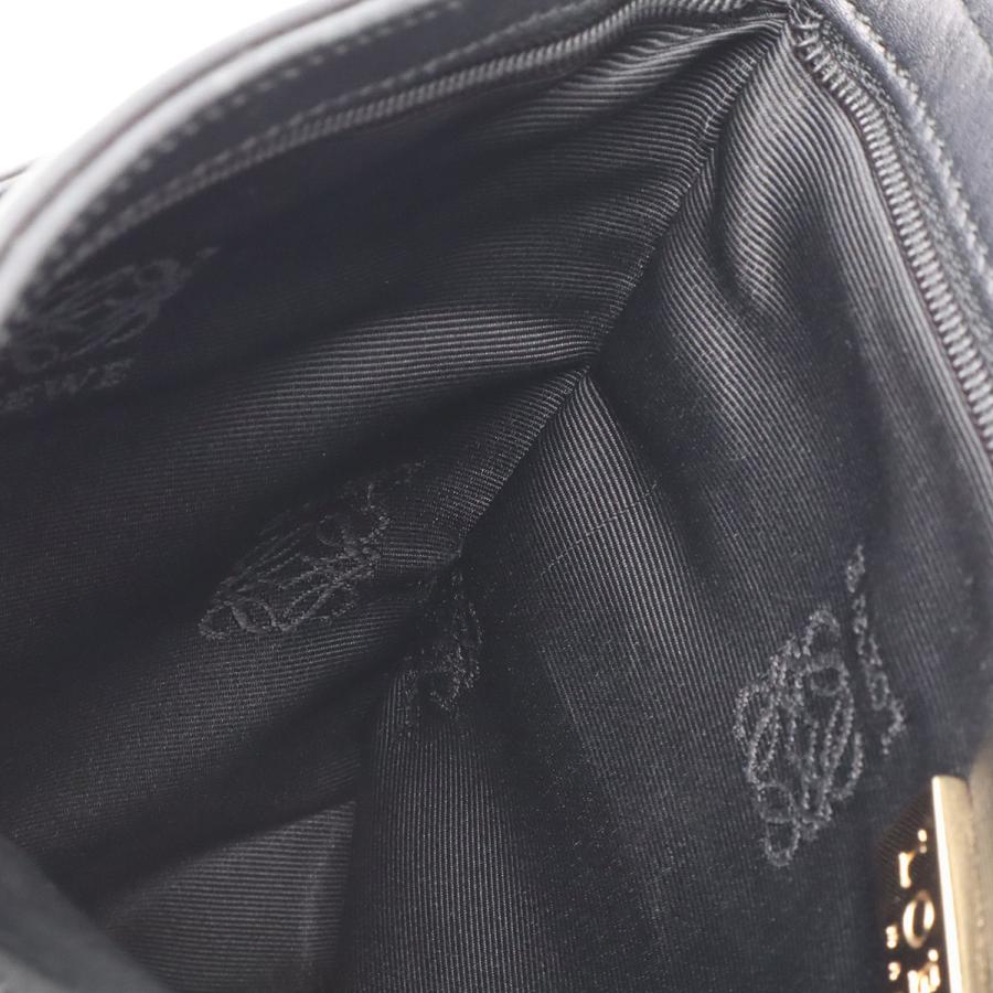LOEWE ロエベ アナグラム ポシェット ショルダーバッグ ショルダーポーチ サコッシュ 斜め掛け レザー ブラック 黒 | LOEWE | 07