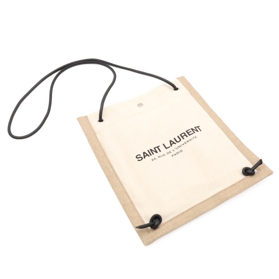 SAINT LAURENT PARIS サン ローラン パリ イブサンローラン ユニバーシティ フラット ショルダーバッグ 2WAY リュック キャンバス |  | 05