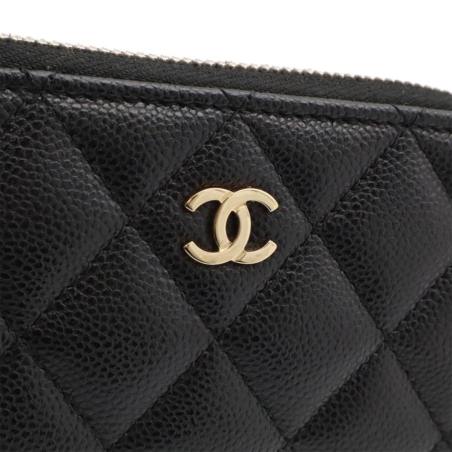 CHANEL シャネル マトラッセ ココマーク コインケース 小銭入れ キーリング L字ファスナー キャビアスキン レザー ブラック 黒 | CHANEL | 03