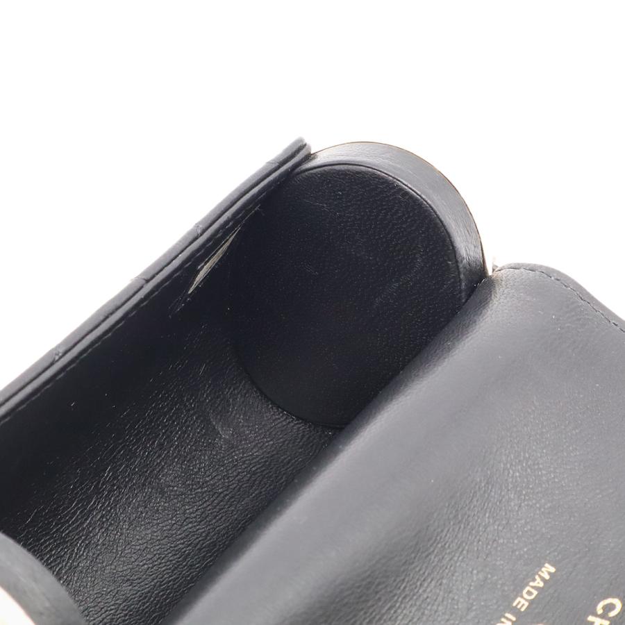 CHANEL シャネル マトラッセ チェーンショルダーバッグ ショルダーポーチ ポシェット カードホルダー レザー ブラック 黒 ゴールド金具 | CHANEL | 07