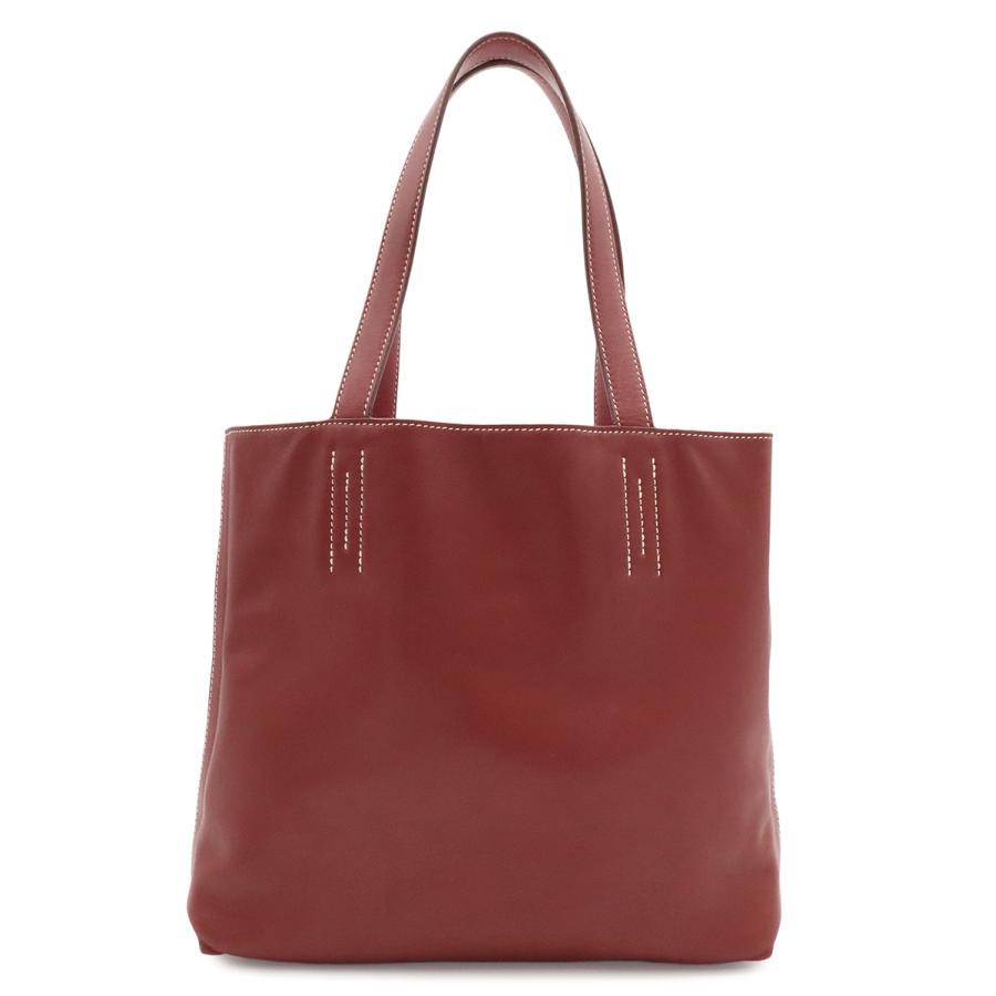 HERMES エルメス ドゥブルセンス28 ドゥブルサンス トートバッグ リバーシブル ヴォーシッキム レザー ルージュアッシュ ローズウッド | HERMES