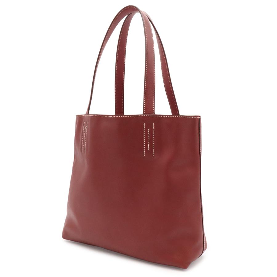 HERMES エルメス ドゥブルセンス28 ドゥブルサンス トートバッグ リバーシブル ヴォーシッキム レザー ルージュアッシュ ローズウッド | HERMES | 01