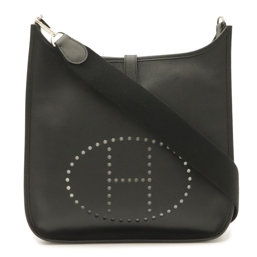 HERMES エルメス エヴリンI エブリン エブリン 1 GM ショルダーバッグ 肩掛け ヴォーエプソン レザー ブラック 黒 シルバー金具  J刻印 | HERMES