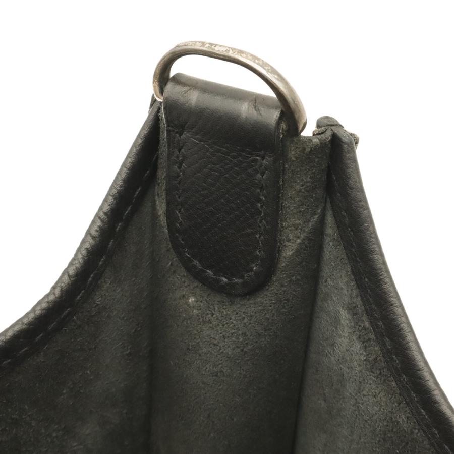 HERMES エルメス エヴリンI エブリン エブリン 1 GM ショルダーバッグ 肩掛け ヴォーエプソン レザー ブラック 黒 シルバー金具  J刻印 | HERMES | 08