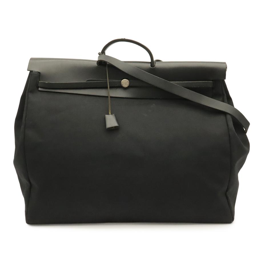 HERMES エルメス エールバッグTGM ハンドバッグ 2WAY ショルダーバッグ トラベルバッグ トワルオフィシエ レザー ブラック 黒 | HERMES
