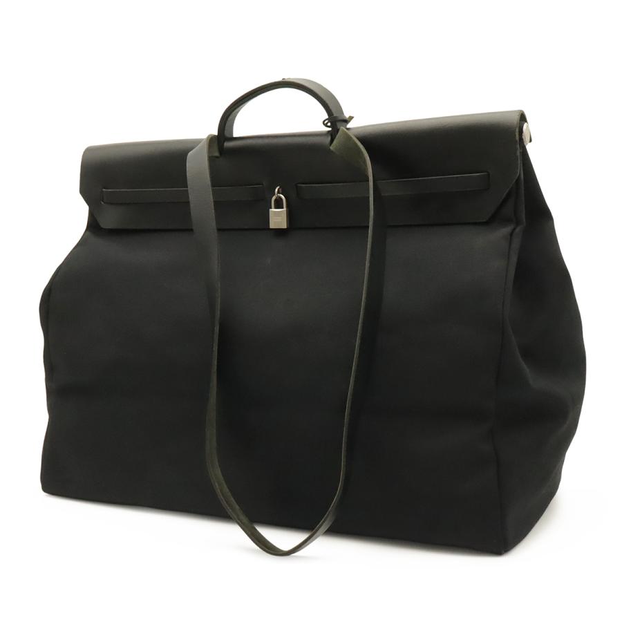 HERMES エルメス エールバッグTGM ハンドバッグ 2WAY ショルダーバッグ トラベルバッグ トワルオフィシエ レザー ブラック 黒 | HERMES | 01