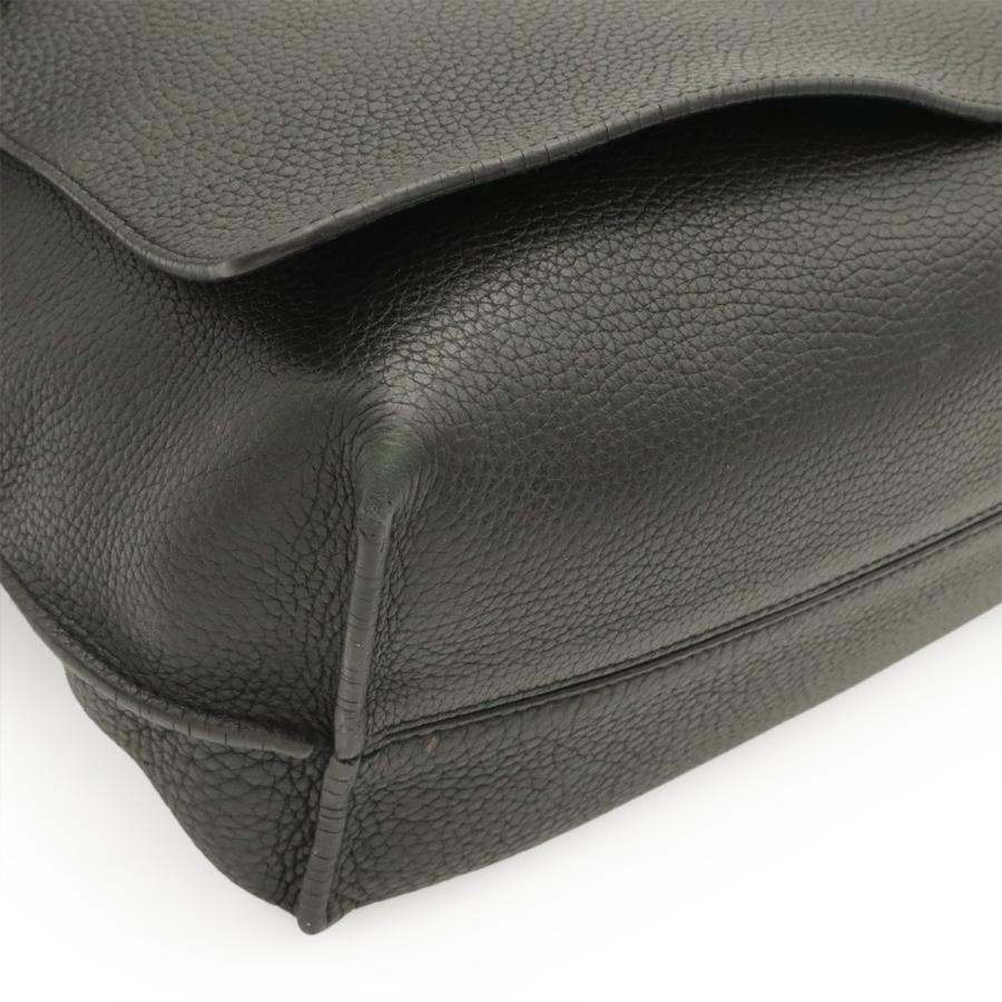 LOEWE ロエベ アナグラム ベルト コレクション メッセンジャー ベルト ショルダーバッグ レザー ブラック 黒 シルバー金具 | LOEWE | 02
