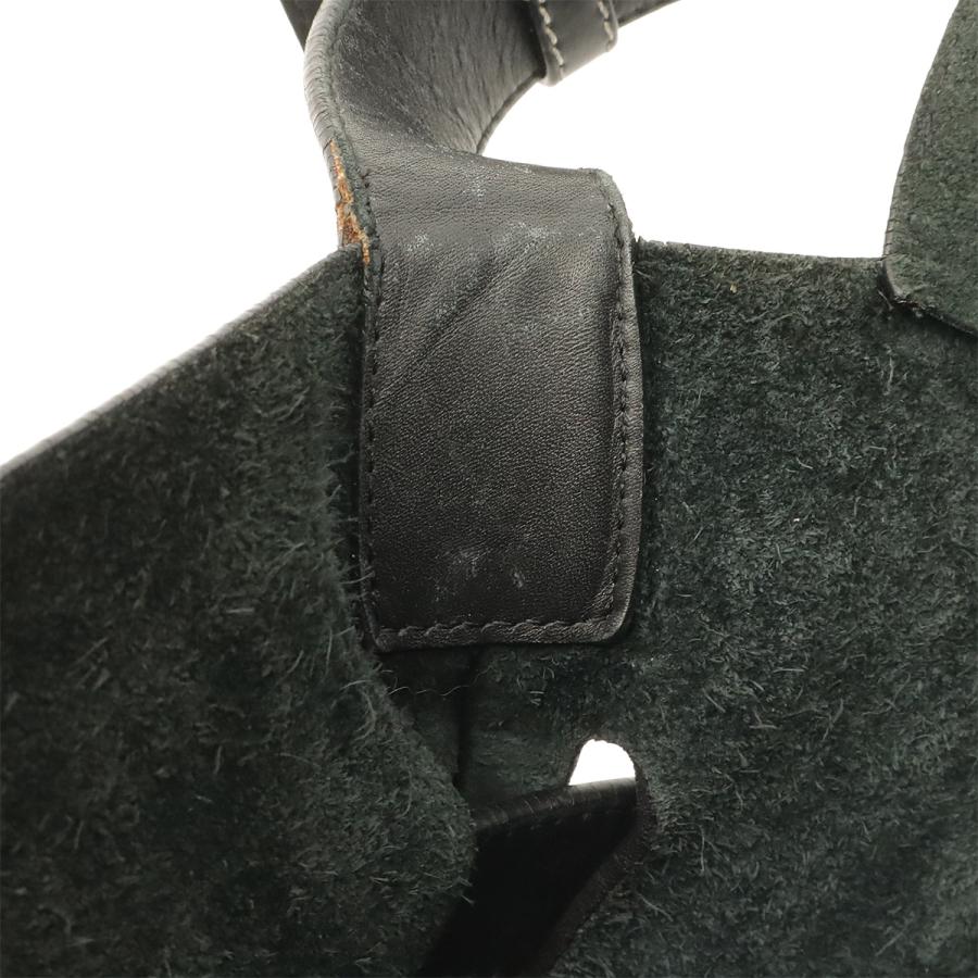 LOEWE ロエベ アナグラム ベルト コレクション メッセンジャー ベルト ショルダーバッグ レザー ブラック 黒 シルバー金具 | LOEWE | 07
