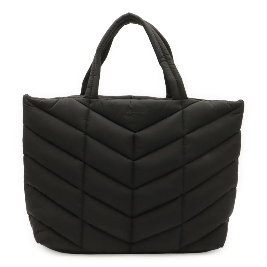 SAINT LAURENT PARIS サン ローラン パリ YSL イヴサンローラン パファートート トートバッグ ラージトート ナイロン ブラック 黒 752888 | 