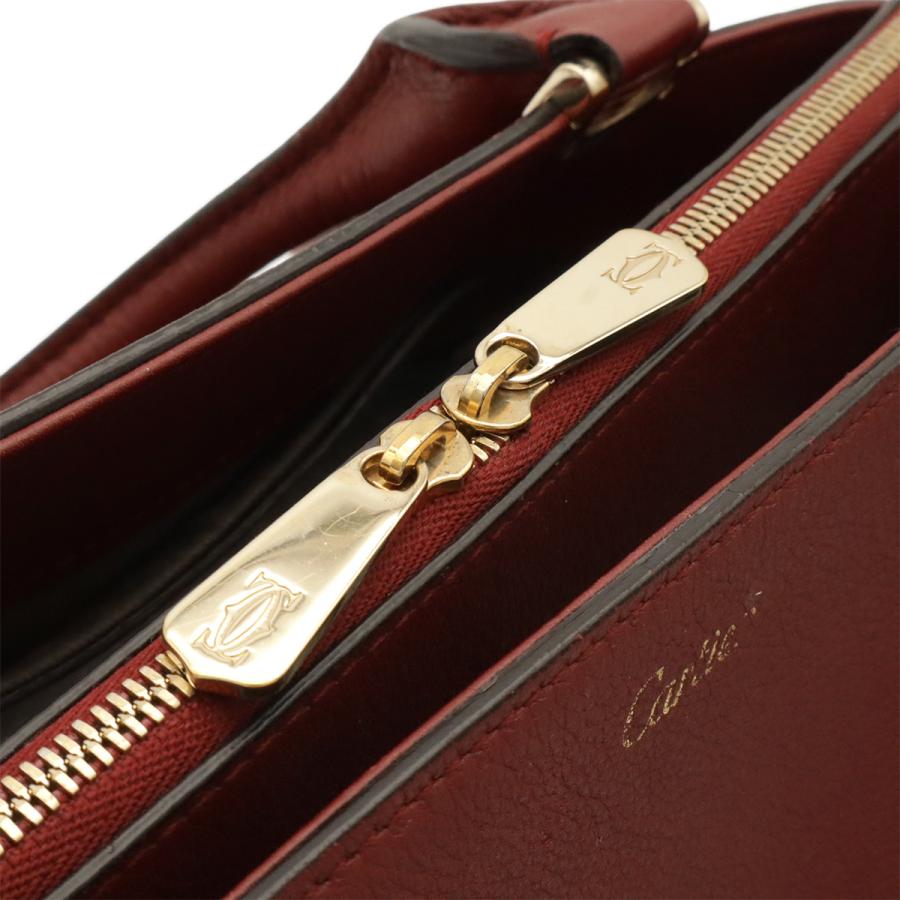 Cartier カルティエ C ドゥ カルティエ ハンドバッグ 2WAY ショルダーバッグ 斜め掛け レザー ボルドー ゴールド金具 L1001829 | Cartier | 04
