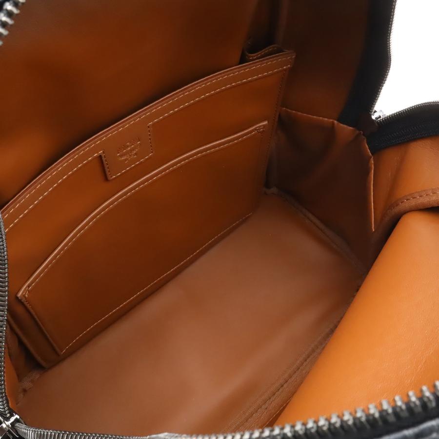 MCM エムシーエム スターク ヴィセトス ロゴグラム バックパック リュックサック スタッズ コーティングキャンバス ブラック 黒 | MCM | 05