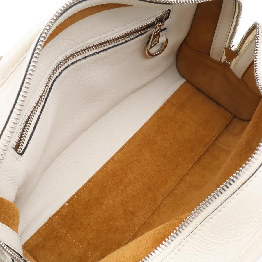 LOEWE ロエベ アマソナ23 アナグラム ハンドバッグ ミニボストン 2WAY ショルダーバッグ 斜め掛け レザー ホワイト 白 シルバー金具 | LOEWE | 05