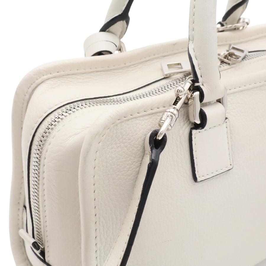 LOEWE ロエベ アマソナ23 アナグラム ハンドバッグ ミニボストン 2WAY ショルダーバッグ 斜め掛け レザー ホワイト 白 シルバー金具 | LOEWE | 06