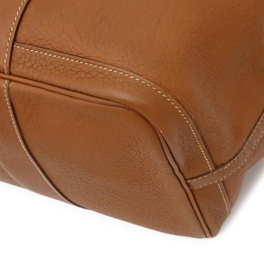HERMES エルメス ガーデンパーティPM トートバッグ ハンドバッグ ネゴンダ レザー キャメル ライトブラウン シルバー金具 □K刻印 | HERMES | 02