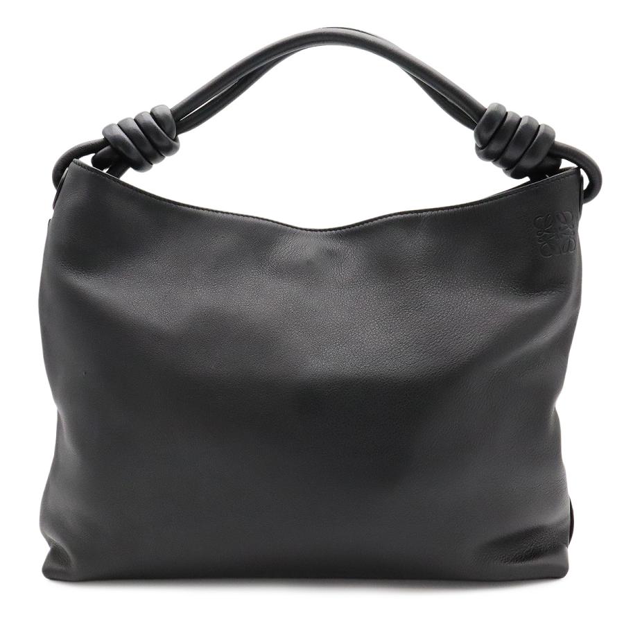 LOEWE ロエベ フラメンコ ホーボー スモール アナグラム ショルダーバッグ セミショルダー ワンショルダー 肩掛け レザー ブラック 黒 | LOEWE