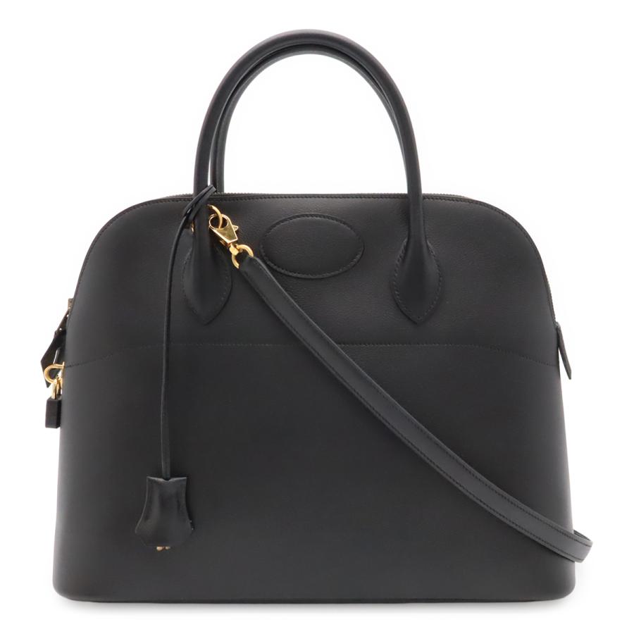 HERMES エルメス ボリード35 ハンドバッグ トートバッグ 2WAY ショルダーバッグ レザー ブラック 黒 ゴールド金具  B刻印 | HERMES