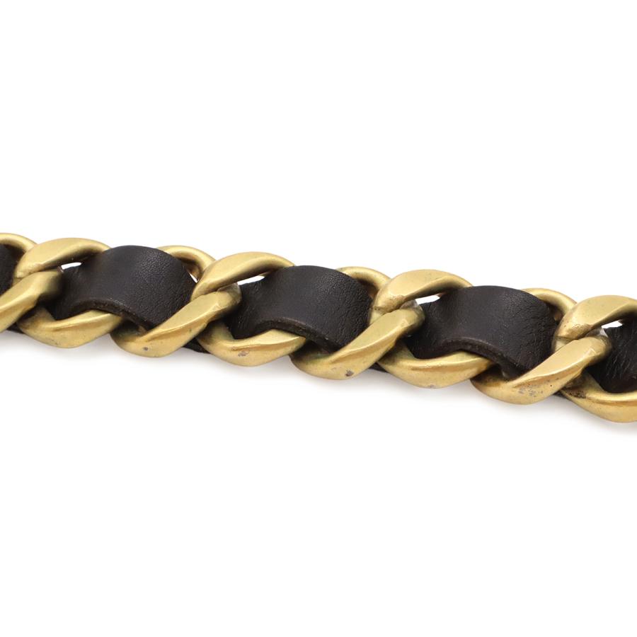 CHANEL シャネル レザー チェーンベルト ブラック 黒 ゴールド金具 #75 94A | CHANEL | 05