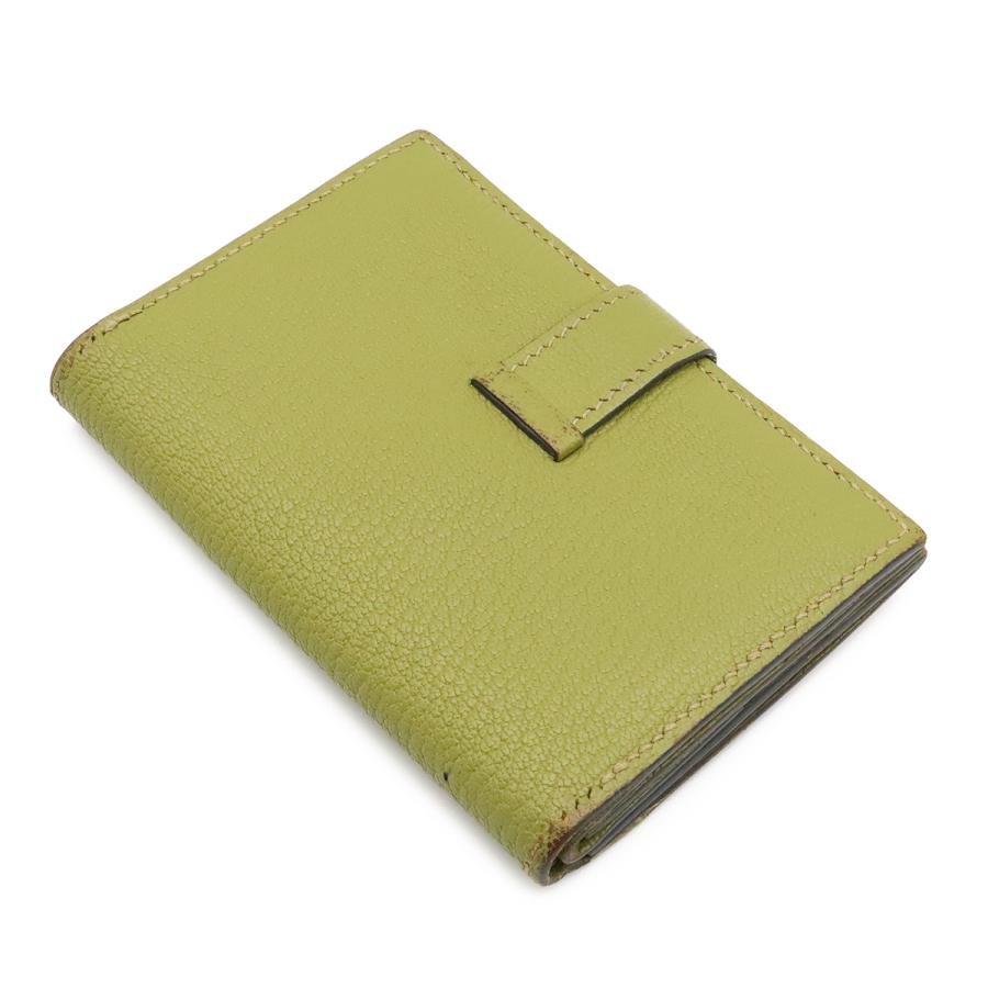 HERMES エルメス ベアンミニ カードケース 名刺入れ ミニウォレット 小銭入れ コインケース シェブルミゾル アニスグリーン シルバー金具 | HERMES | 01