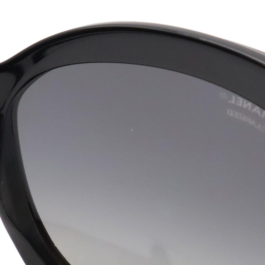 CHANEL シャネル マトラッセ サングラス アイウェア キャットアイ フォックスシェイプ スモークグラデーション 偏光レンズ ブラック 黒 | CHANEL | 06