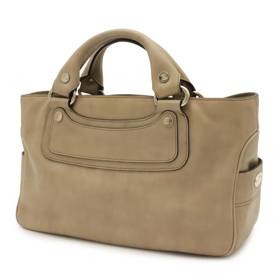 CELINE セリーヌ ブギーバッグ ハンドバッグ トートバッグ レザー ベージュ系 シルバー金具 | CELINE | 01