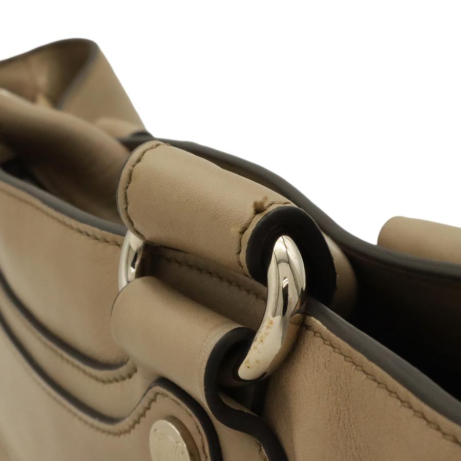 CELINE セリーヌ ブギーバッグ ハンドバッグ トートバッグ レザー ベージュ系 シルバー金具 | CELINE | 05
