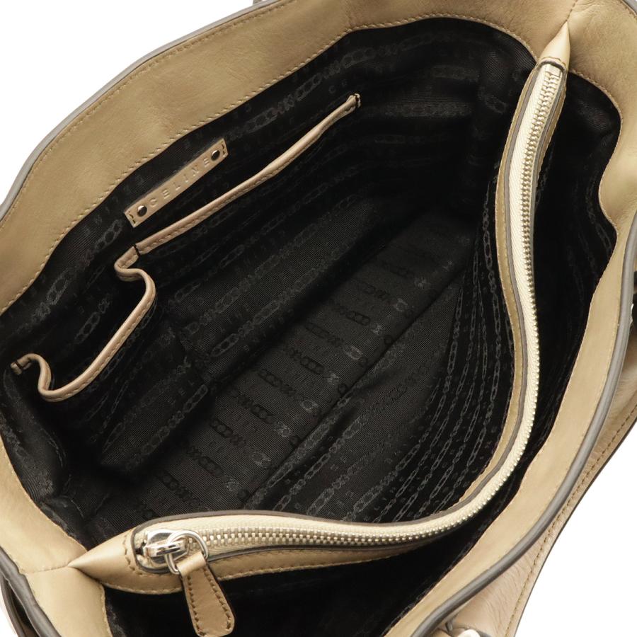 CELINE セリーヌ ブギーバッグ ハンドバッグ トートバッグ レザー ベージュ系 シルバー金具 | CELINE | 06
