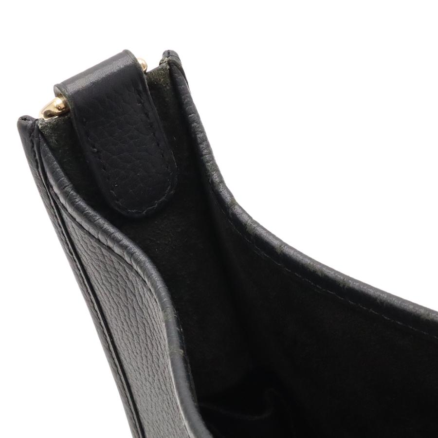 HERMES エルメス エヴリンI エブリン エブリン 1 GM ショルダーバッグ 肩掛け アルデンヌ レザー ブラック 黒 ゴールド金具  E刻印 | HERMES | 06