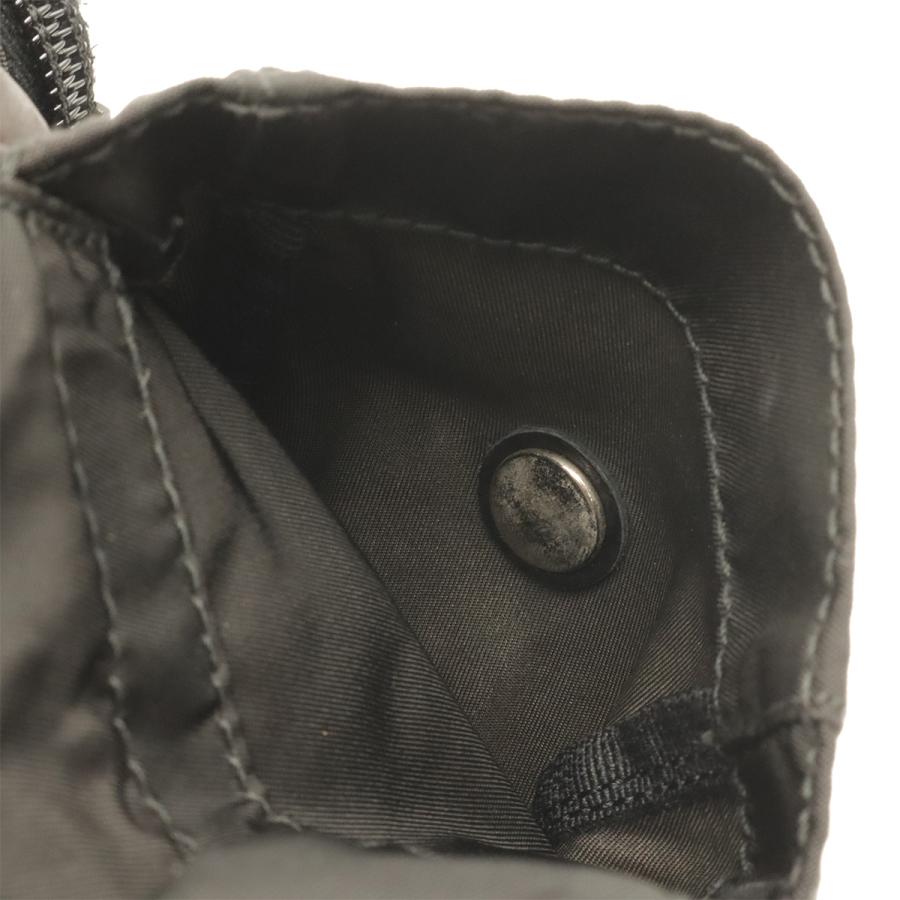 PRADA プラダ トライアングルロゴ ボディバッグ ウエストバッグ ウエストポーチ ナイロン レザー NERO 黒 ブラック シルバー金具 BM0008 | PRADA | 07