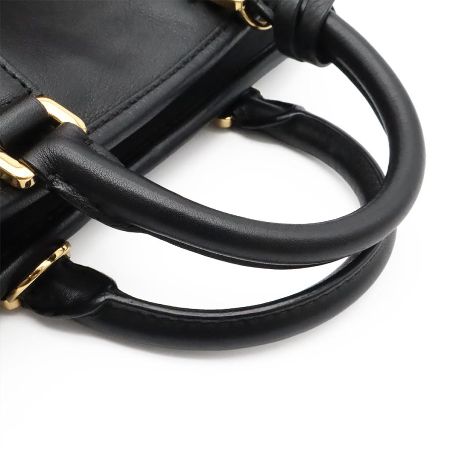 LOEWE ロエベ アマソナ23 アナグラム ハンドバッグ ミニボストン 2WAY ショルダーバッグ レザー ブラック 黒 ゴールド金具 352.30.N71 | LOEWE | 03