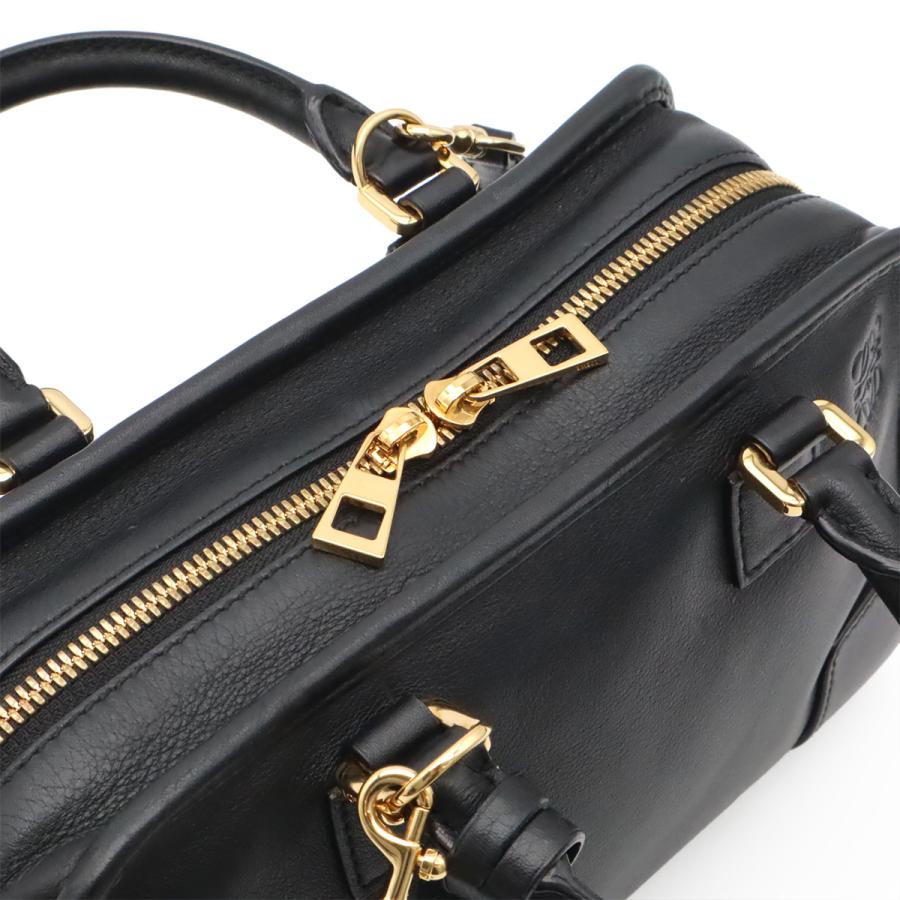 LOEWE ロエベ アマソナ23 アナグラム ハンドバッグ ミニボストン 2WAY ショルダーバッグ レザー ブラック 黒 ゴールド金具 352.30.N71 | LOEWE | 06