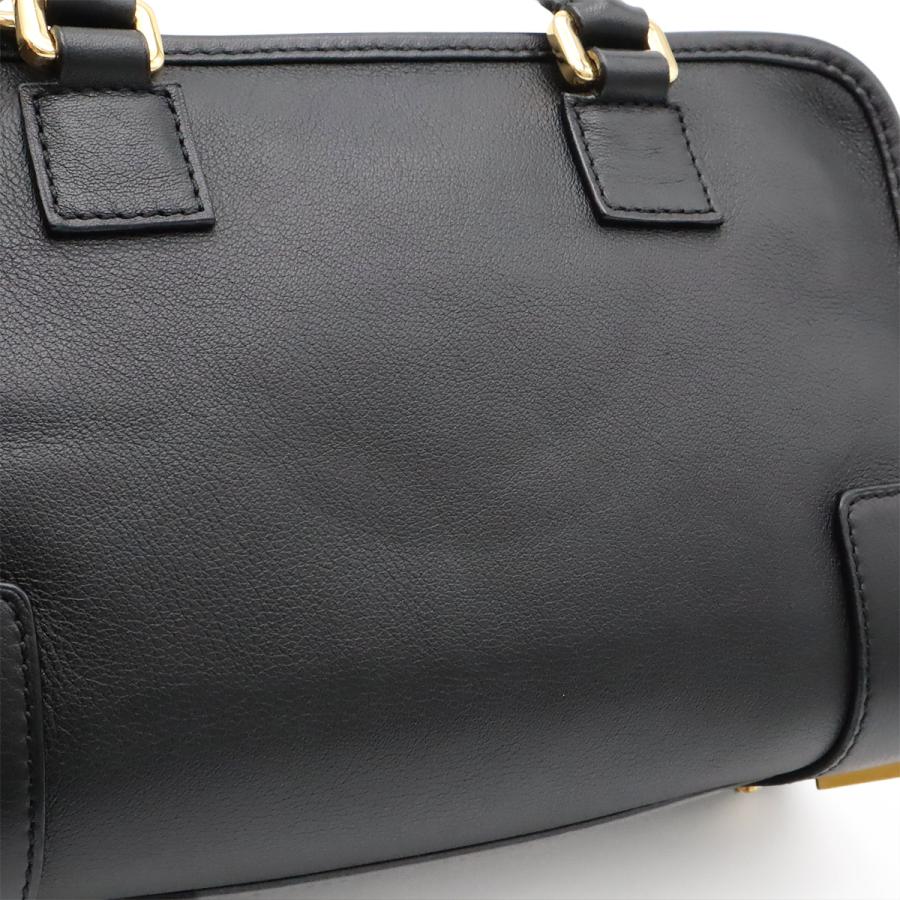 LOEWE ロエベ アマソナ23 アナグラム ハンドバッグ ミニボストン 2WAY ショルダーバッグ レザー ブラック 黒 ゴールド金具 352.30.N71 | LOEWE | 08