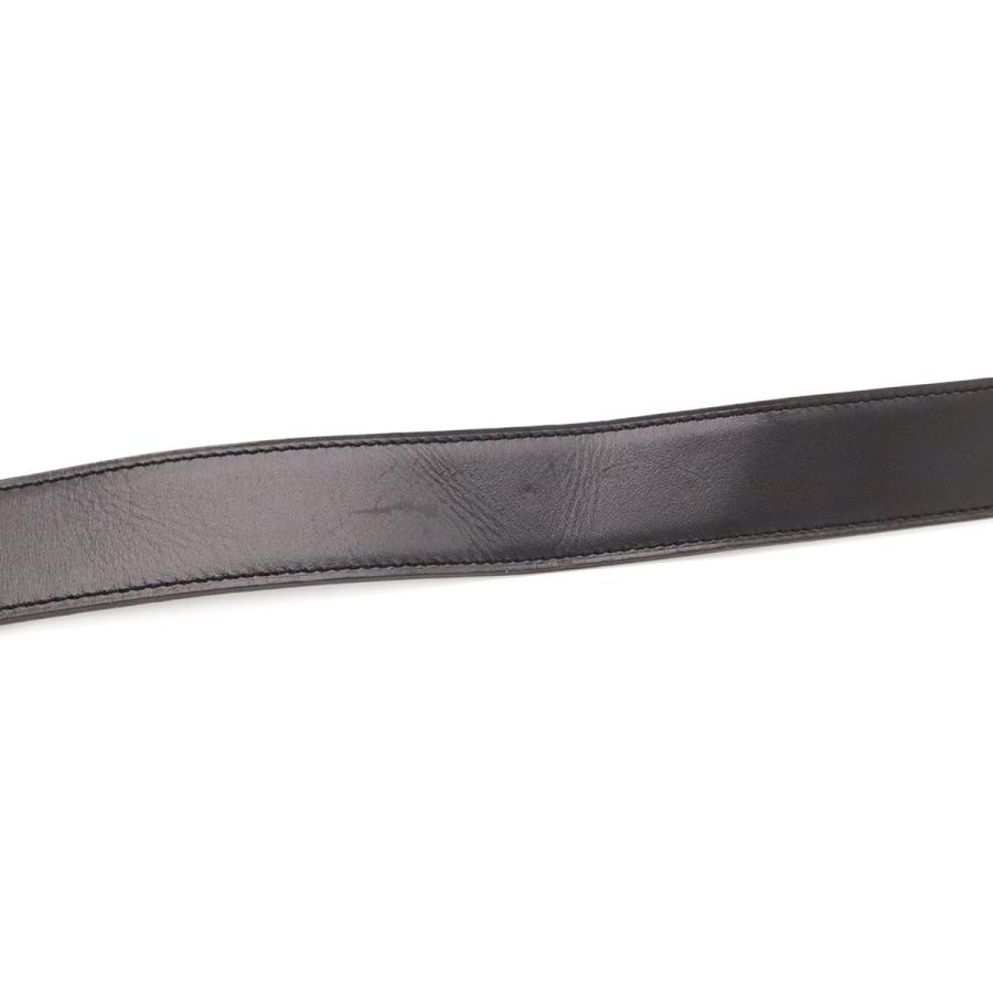 HERMES エルメス H オ カレ アッシュ オ カレ Hベルト ダブルH リバーシブル ボックスカーフ トゴ ブラック ハバナ シルバー金具 #100 | HERMES | 05