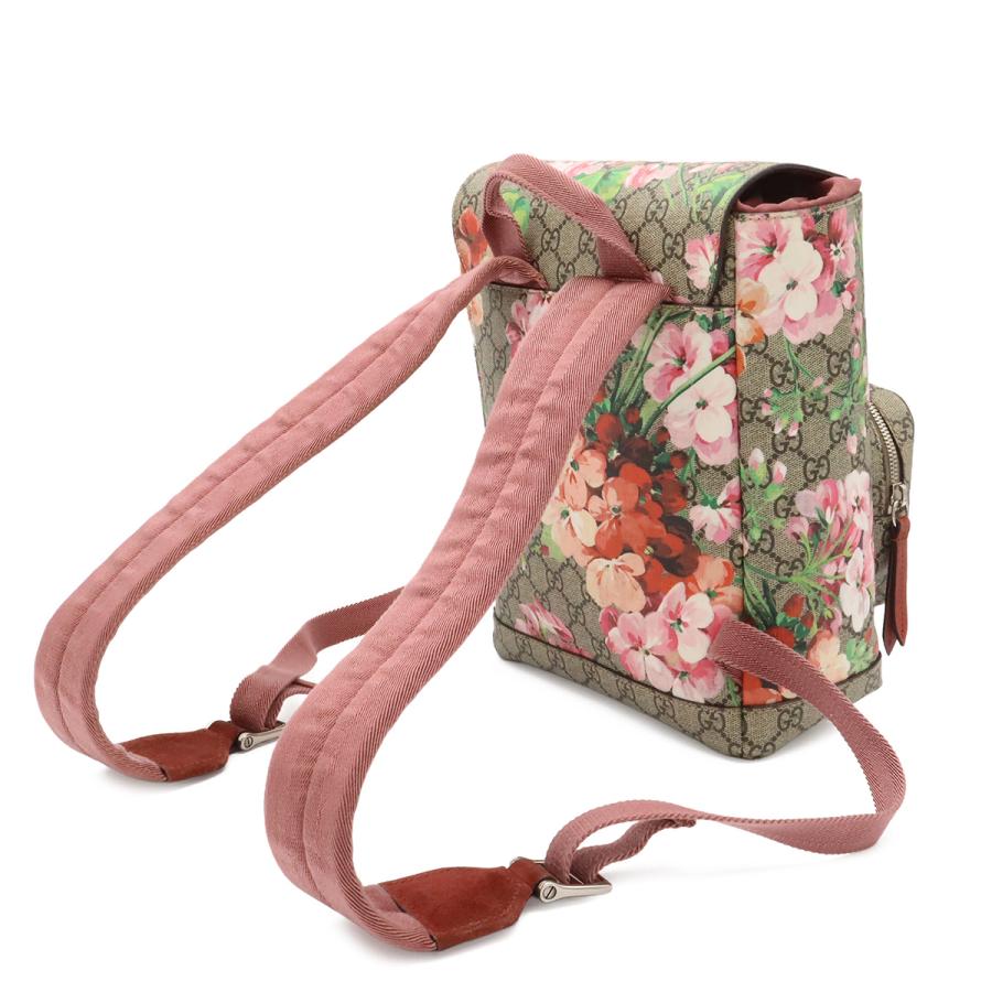 GUCCI グッチ GGブルームス GGスプリーム バックパック リュックサック デイパック フラワー 花柄 PVC ベージュ ピンク系マルチカラー | GUCCI | 01