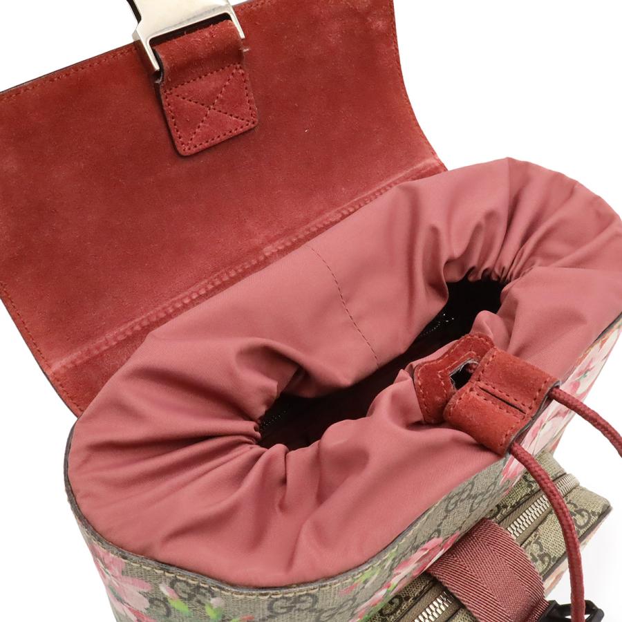 GUCCI グッチ GGブルームス GGスプリーム バックパック リュックサック デイパック フラワー 花柄 PVC ベージュ ピンク系マルチカラー | GUCCI | 06