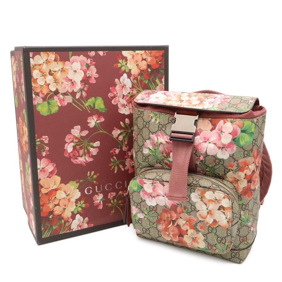 GUCCI グッチ GGブルームス GGスプリーム バックパック リュックサック デイパック フラワー 花柄 PVC ベージュ ピンク系マルチカラー | GUCCI | 08