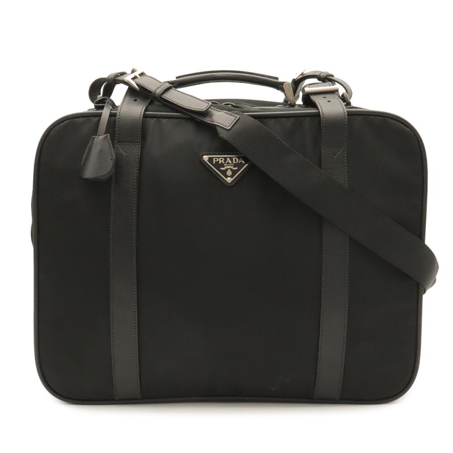 PRADA プラダ ビジネスバッグ ブリーフケース 書類カバン 2WAY ショルダーバッグ 斜め掛け ナイロン NERO 黒 ブラック | PRADA