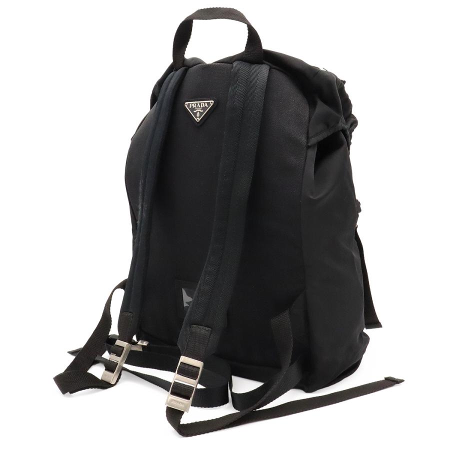 PRADA プラダ トライアングルロゴ リュックサック バックパック デイパック ナイロン NERO ブラック 黒 シルバー金具 V135 | PRADA | 01