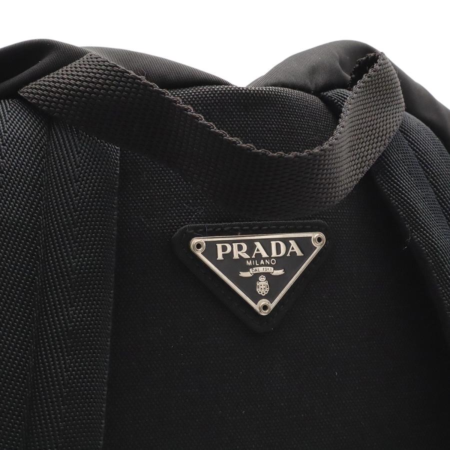 PRADA プラダ トライアングルロゴ リュックサック バックパック デイパック ナイロン NERO ブラック 黒 シルバー金具 V135 | PRADA | 04