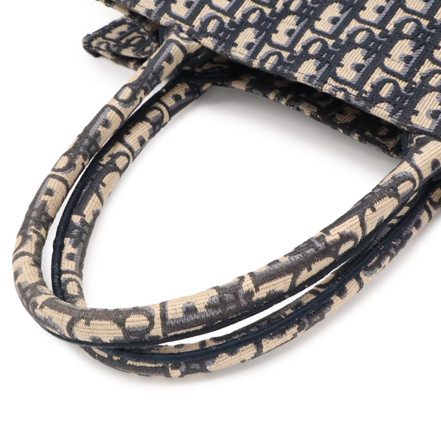 Christian Dior クリスチャン ディオール ブックトート DIOR BOOK TOTE ミディアム オブリーク トートバッグ キャンバス ネイビー 紺 | Christian Dior | 03