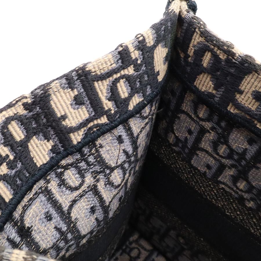 Christian Dior クリスチャン ディオール ブックトート DIOR BOOK TOTE ミディアム オブリーク トートバッグ キャンバス ネイビー 紺 | Christian Dior | 06