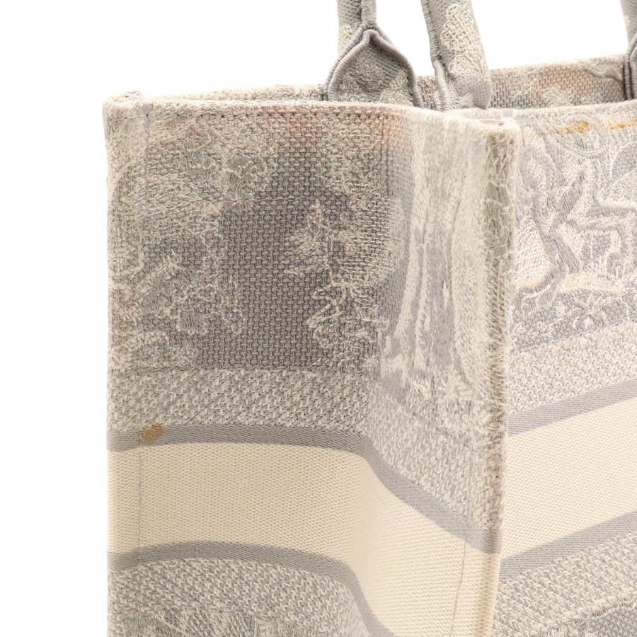 Christian Dior クリスチャン ディオール ブックトート DIOR BOOK TOTE ミディアム リバース エンブロイダリー キャンバス グレー | Christian Dior | 04