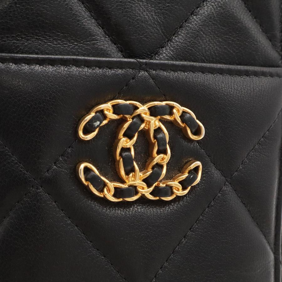 CHANEL シャネル シャネル19 マトラッセ ココマーク フォン＆カードケース ロングジップ フラグメントケース コインケース レザー | CHANEL | 03