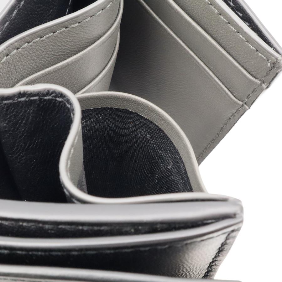 BOTTEGA VENETA ボッテガ ヴェネタ ボッテガベネタ イントレチャート コンパクトウォレット 3つ折財布 三つ折り レザー ブラック 黒 | BOTTEGA VENETA | 05