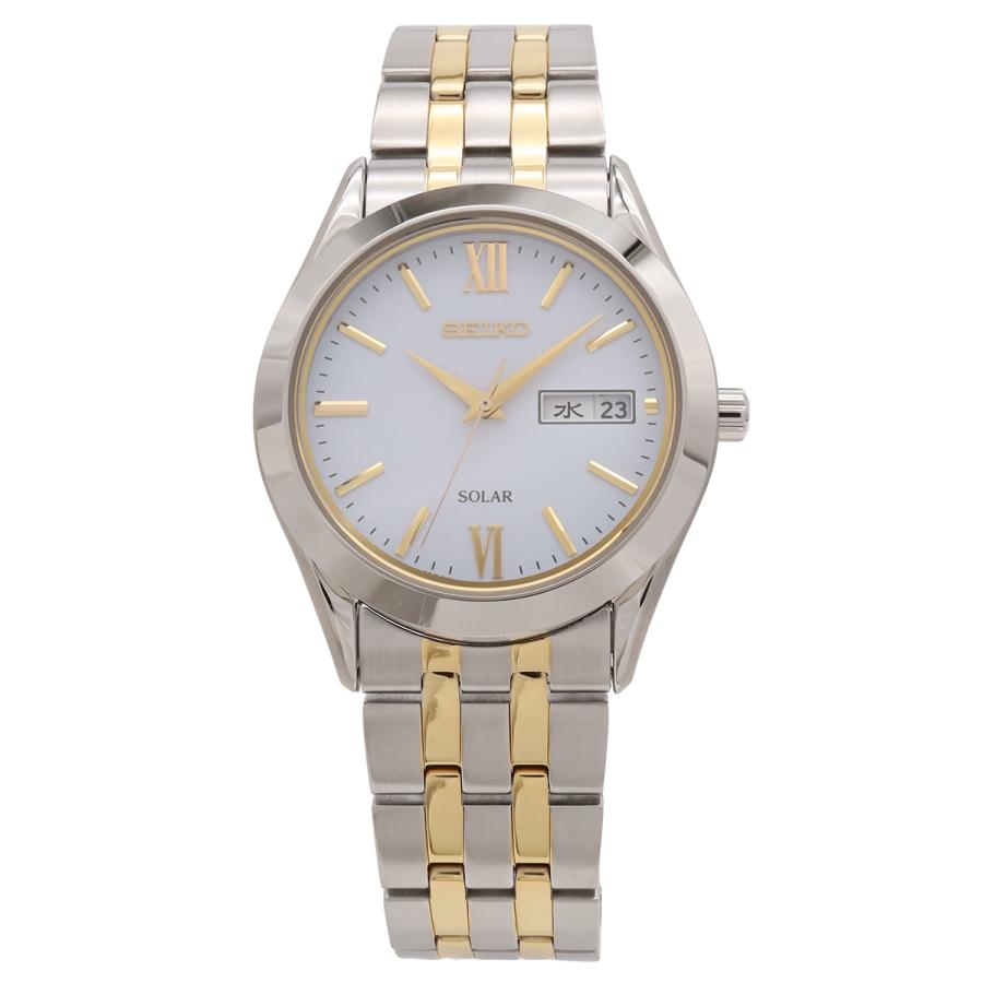 SEIKO セイコー セイコーセレクション スピリットソーラー ホワイト文字盤 SS/GP メンズ 腕時計 V158-0BA0　SBPX085 | SEIKO