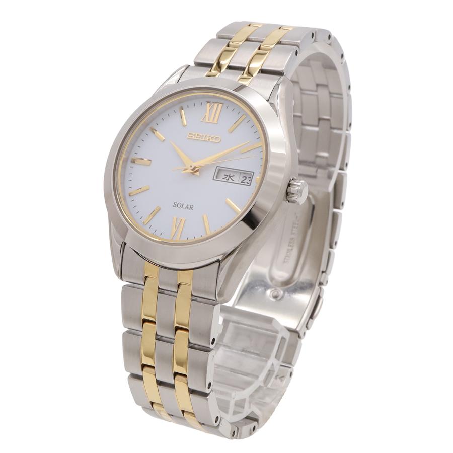 SEIKO セイコー セイコーセレクション スピリットソーラー ホワイト文字盤 SS/GP メンズ 腕時計 V158-0BA0　SBPX085 | SEIKO | 01