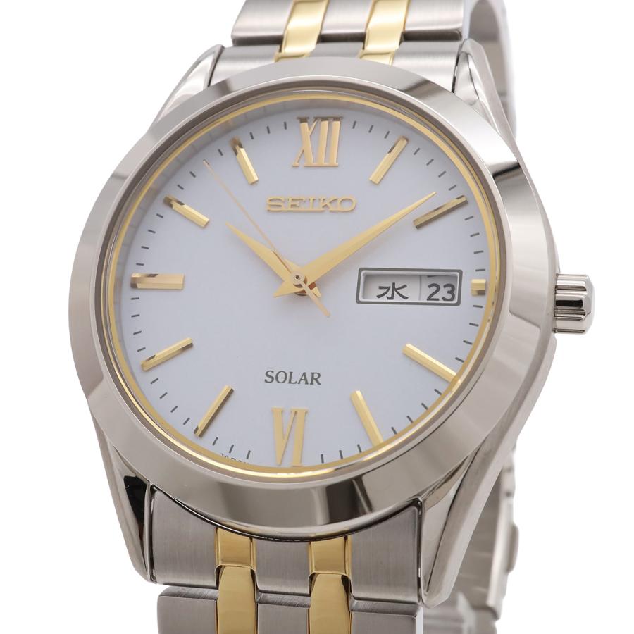 SEIKO セイコー セイコーセレクション スピリットソーラー ホワイト文字盤 SS/GP メンズ 腕時計 V158-0BA0　SBPX085 | SEIKO | 03