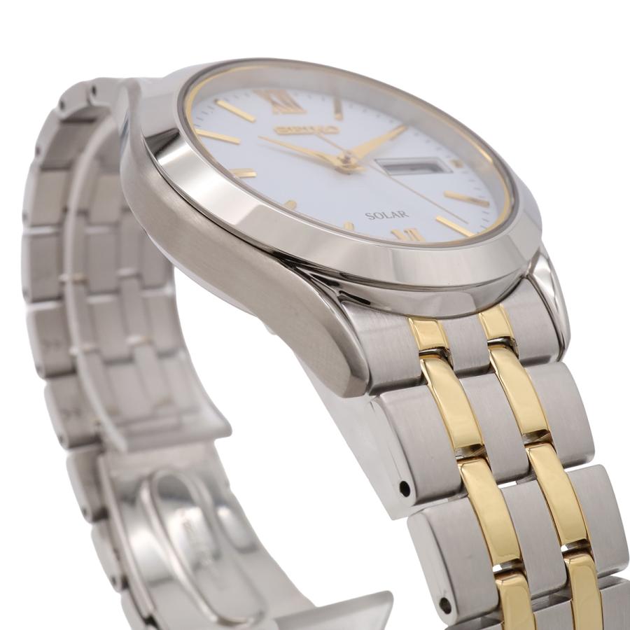 SEIKO セイコー セイコーセレクション スピリットソーラー ホワイト文字盤 SS/GP メンズ 腕時計 V158-0BA0　SBPX085 | SEIKO | 04