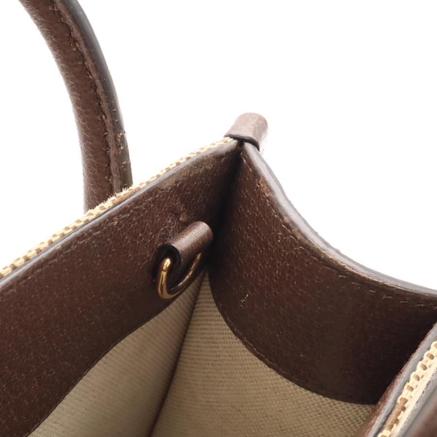 GUCCI グッチ ジャンボGG ミニバッグ ショルダーバッグ ポシェット 2WAY ハンドバッグ キャンバス ベージュ ダークブラウン ゴールド金具 | GUCCI | 06
