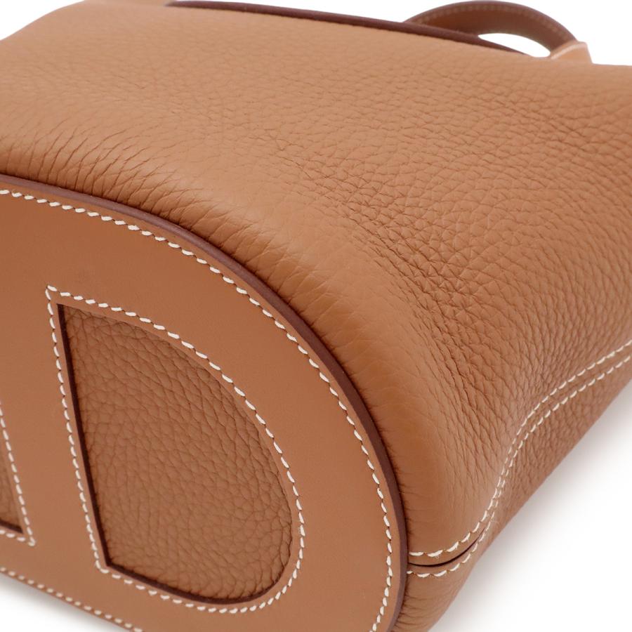 HERMES エルメス インザループ18 ハンドバッグ トートバッグ トリヨンクレマンス レザー ゴールド ブラウン 茶 ゴールド金具 K刻印 | HERMES | 02